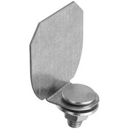 Galvanized Barn Door Rail End Cap With Bolt, Nut & Washer