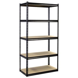 Shelving Unit, 5 Shelves, Heavy-Duty Steel, 18 x 36 x 72-In.