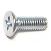 Monster Fastener Zinc Plated Class 4.8 Steel Coarse Thread Phillips Flat Head Machine Screws