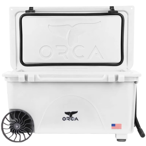 ORCA 65 Quart Wheeled Cooler (White)