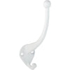 National White Garment Wardrobe Hook