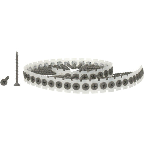 Senco DuraSpin #6 x 1-1/4 In. Phillips Bugle Head Collated Drywall Screw, Phospate Finish (4000 Ct.)