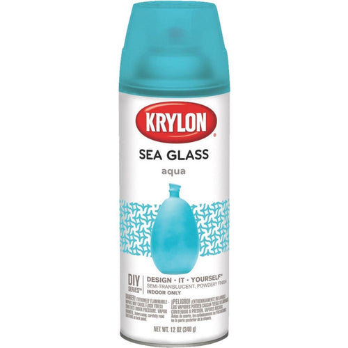 Krylon 12 Oz. Frosted Sea Glass Finish Spray Paint, Aqua