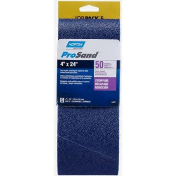 Norton 076607-49277 ProSand Blue Fire Portable Sanding Belts, 50 Grit ~ 4