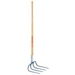 4-Tine Manure Hook, Forged Head, Steel Ferrule, 8.5 x 10-In.