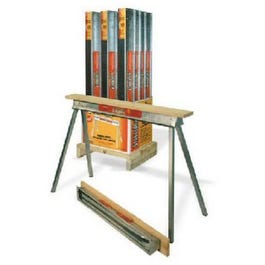 Sawhorse, Heavy-Duty Galvanized Steel, 30-In.