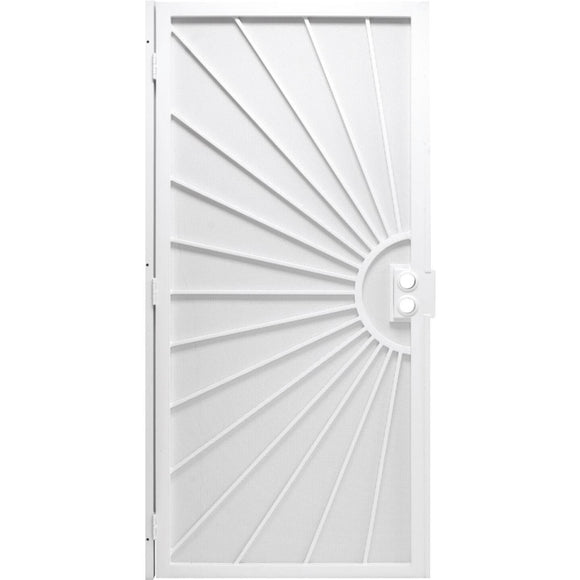 Precision Del Sol 36 In. W x 80 In. H White Steel Security Door