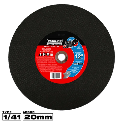 Diablo DBDS12125G01F 12 x 20mm Speed Demon™ High Speed Metal Cut-Off Disc