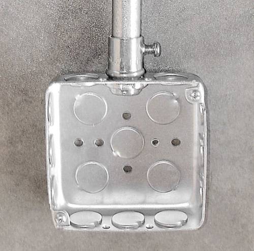 Southwire 52151-1/2DR 4 Square Box, 1-1/2 Deep - Drawn, W/Conduit KO's