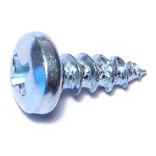 Monster Fastener Zinc Plated Steel Phillips Pan Head Sheet Metal Screws