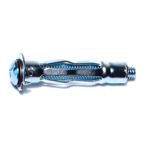 Monster Fastener Zinc Plated Steel Coarse Thread Short Pan Head Hollow Wall Anchors