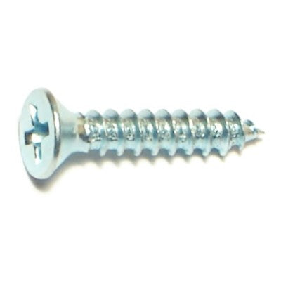 Monster Fastener Zinc Plated Steel Phillips Flat Head Sheet Metal Screws
