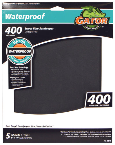 Gator waterproof sanding sheets 400 Grit (9