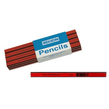 Dixon/Prang/Ticonderoga 19973 Carpenter's Pencils, Hard Lead ~ 7