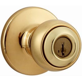 Polo Entry Lockset, SmartKey, Polished Brass