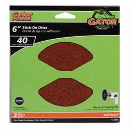 3-Pack 6-Inch Stick-On Extra-Coarse Sanding Disc