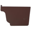 Gutter End Cap, Right Hand, Brown