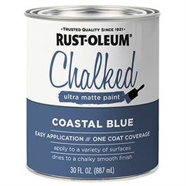 Chalked Ultra Matte Paint, Coastal Blue, 30-oz.