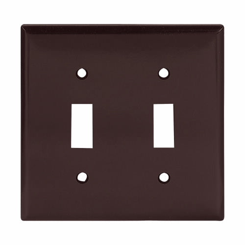 Eaton Cooper Wiring Toggle Wallplate, Brown