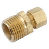 Brass Connector, 3/8-In. Compression x 3/8-In. Male Pipe Thread