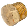 Pipe Plug Fitting, Hex Head, Lead-Free Brass, 1/2-In.