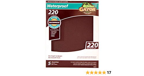 Gator waterproof sanding sheets 220 Grit (9