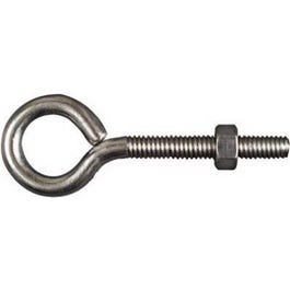 Eye Bolt With Hex Nuts, Stainless Steel, 5/16 x 3-1/4-In.