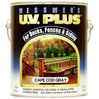 Messmer's MS-606-1 UV Plus Semi-Transparent Stain Finish, Cape Cod Gray ~ Gallon