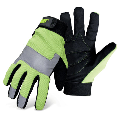 CAT High Visibility Padded Palm Utility With Adjustable Wrist (Large)