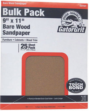 9X11 GARNET C-WT 80 BULK SANDPAPER