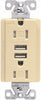 USB WHITE T RECEPTACLE 3.6 AMP USB