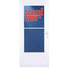 Larson Screenaway Life-Core 32 In. W x 80 In. H x 1 In. Thick White Mid View DuraTech Storm Door