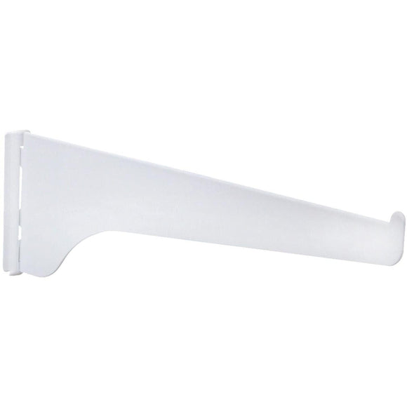 Knape & Vogt 180 Series 16 In. White Steel Regular-Duty Single-Slot Shelf Bracket