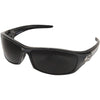 Edge Eyewear Recluse Gloss Black Frame Safety Glasses with Smoke Lenses