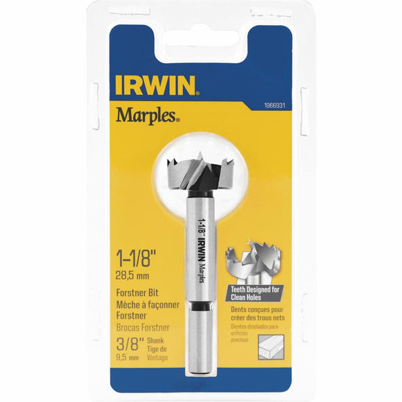 Irwin Marples 1-1/8 In. x 3-1/2 In. Reduced Forstner Drill Bit