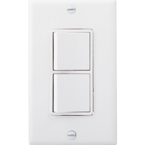 Do it Best Single Pole White 15A Duplex Switch