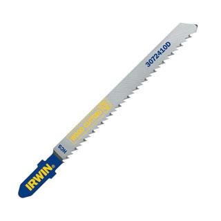 Irwin U-Shank Down Cutting 4 10 TPI Carbon Fleam Ground Jig Saw Blade