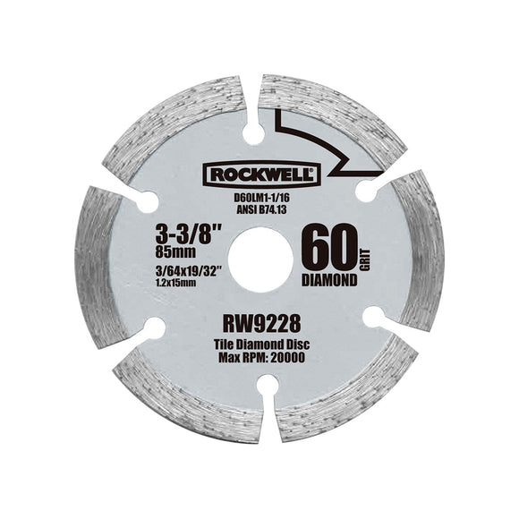 Rockwell Versacut 3-3/8″ Diamond Grit Blade